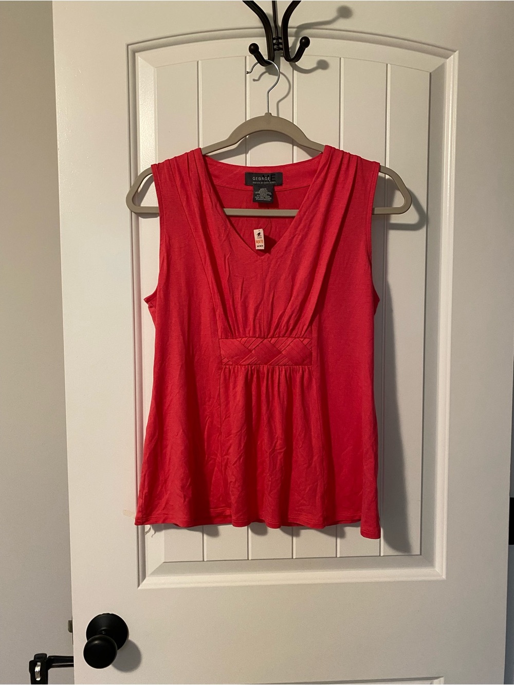 George Sleeveless V-Neck Tank Top